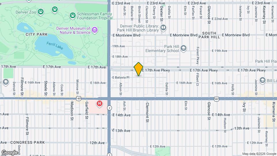 4334 E Batavia Pl, Unit B Map and Location Details