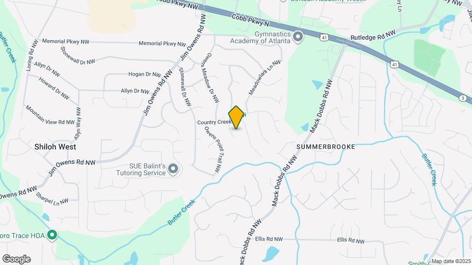 3404 Owens Pass NW Map and Location Details