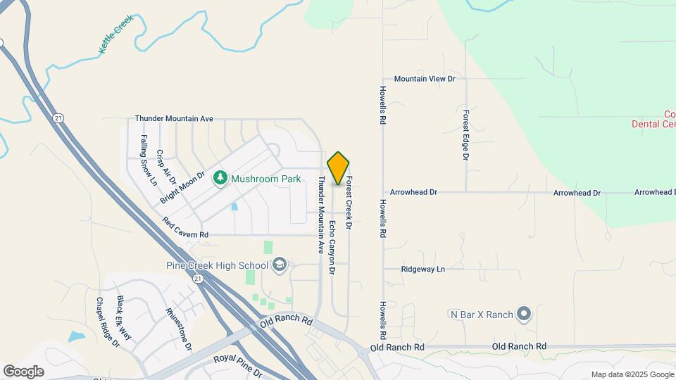 11081 Echo Canyon Dr Map and Location Details