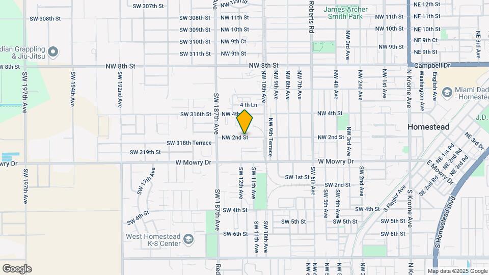1163 NW 2nd St Map and Location Details