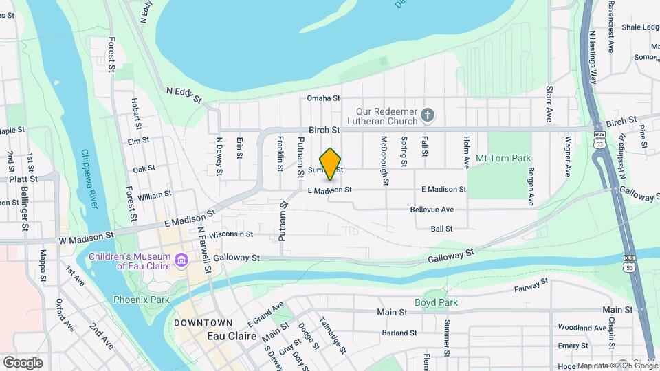 1042 E Madison St Map and Location Details