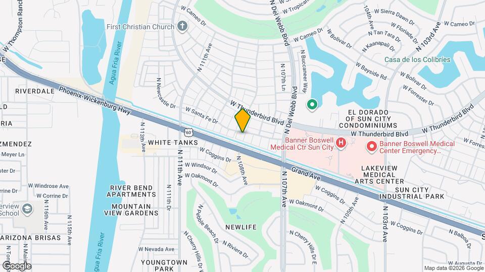 10833 W Santa Fe Dr Mapa y Detalles de la Ubicación