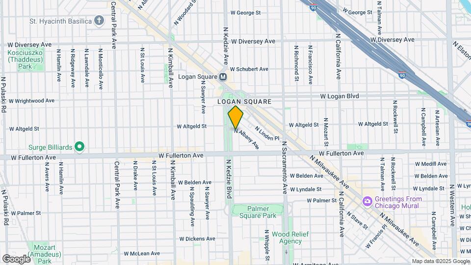 2439-2443 N Kedzie Blvd Map and Location Details