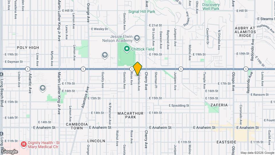 1749 Gardenia Ave Map and Location Details