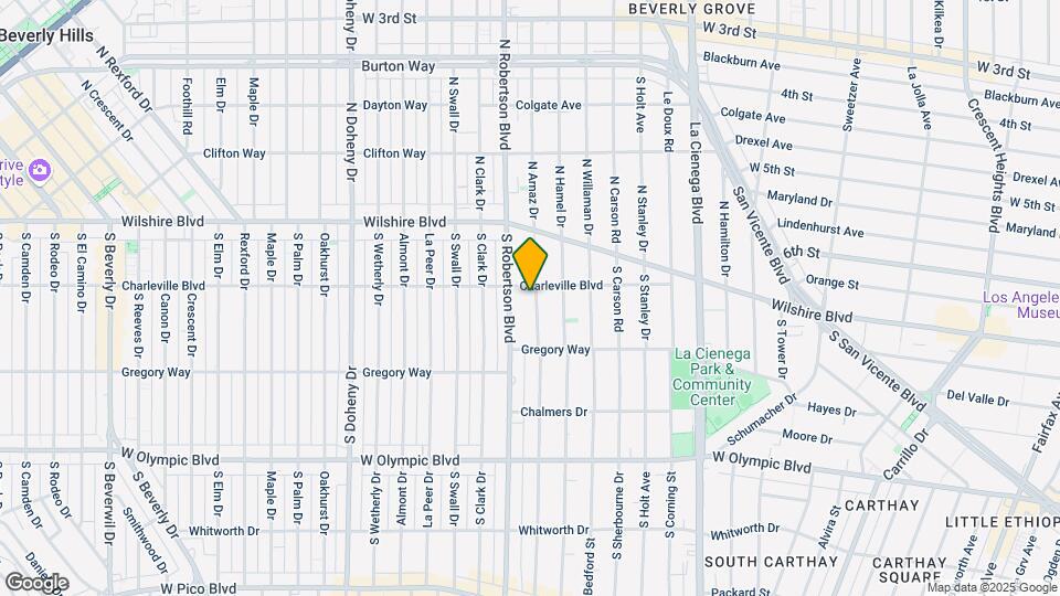 205 S Arnaz Dr Mapa y Detalles de la Ubicación