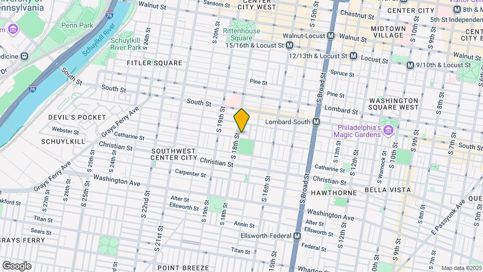 1721 Fitzwater St Map and Location Details