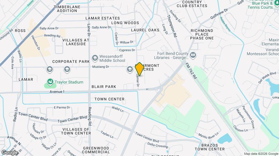 2107 Lamar Dr Map and Location Details