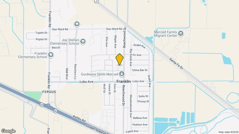 2348 Pinedale Ave Map and Location Details