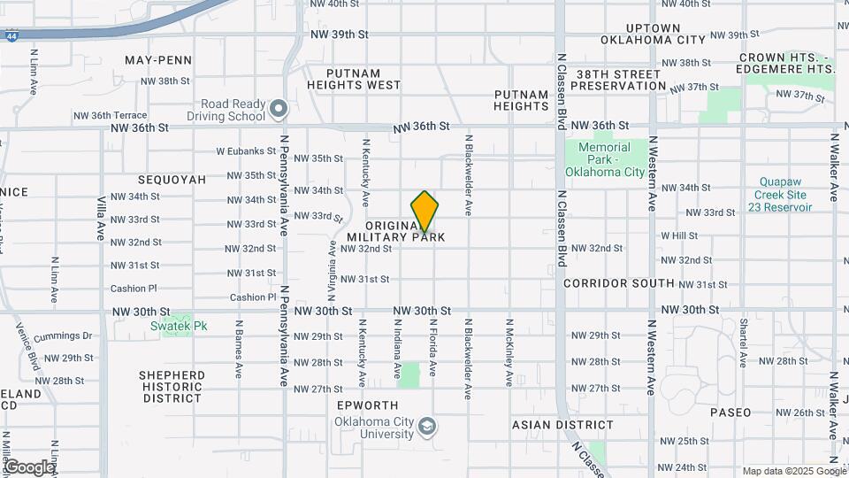 1709 NW 32nd St Map and Location Details