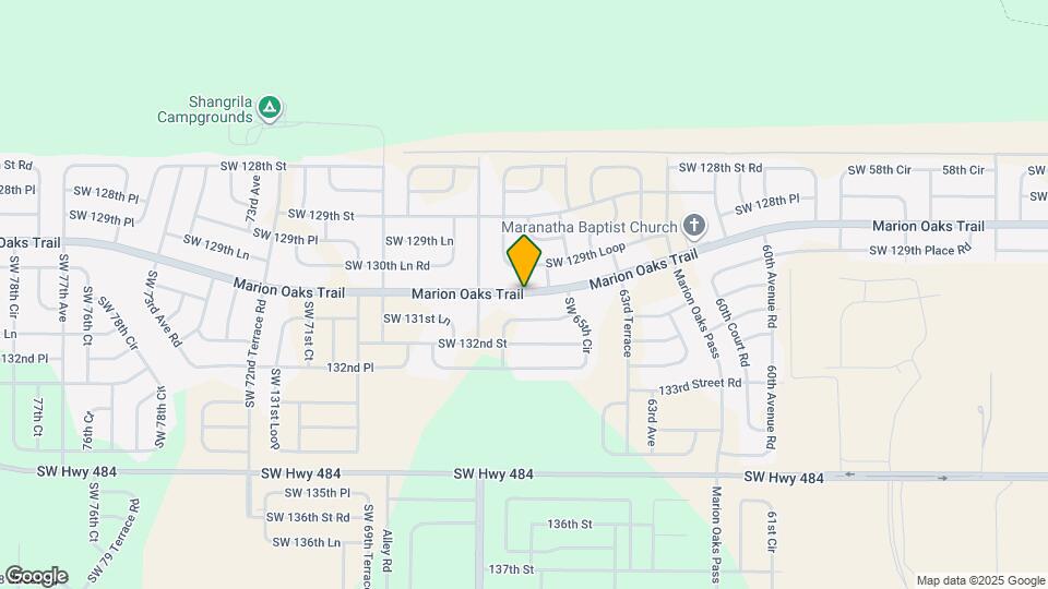 586 Marion Oaks Trail Map and Location Details