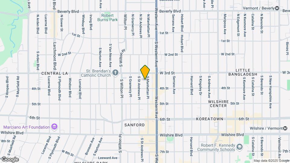333 S Manhattan Pl Map and Location Details