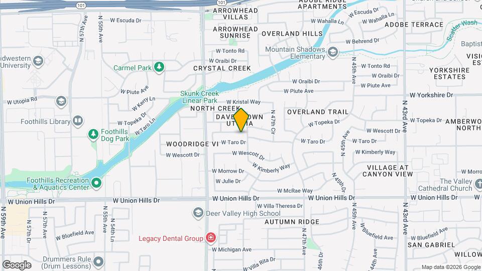 4815 W Ponderosa Ln Map and Location Details