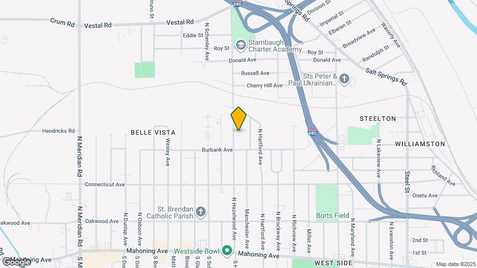 635 N Hazelwood Ave Map and Location Details