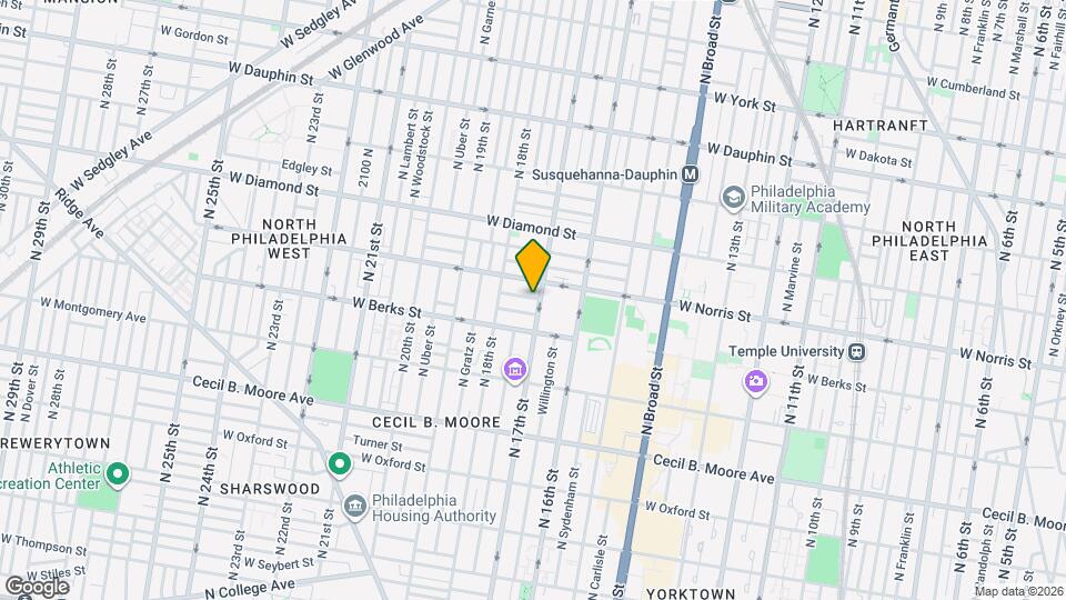 1928 N 17th St Map and Location Details