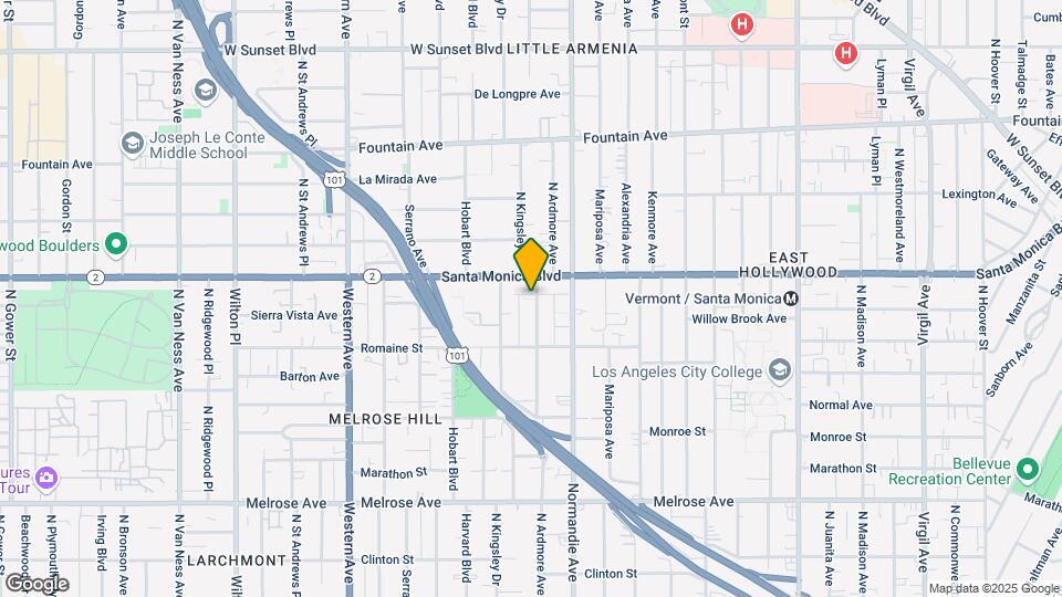 1051 N Ardmore Ave Mapa y Detalles de la Ubicación