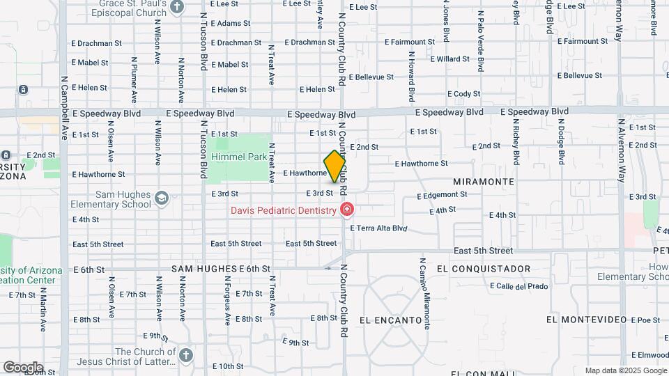3033 E 3rd St Map and Location Details