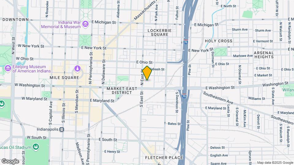 520 E Washington St Map and Location Details
