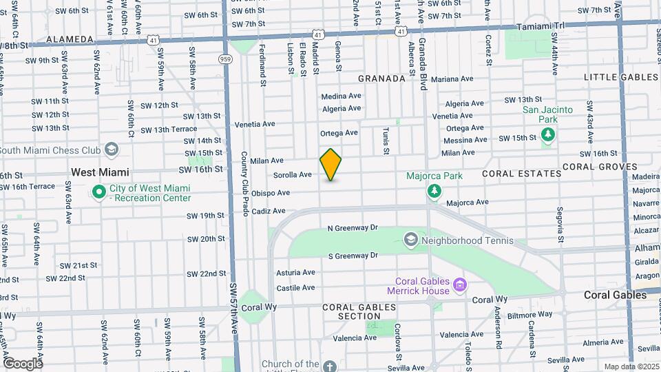 1245 Obispo Ave, Unit 1A Map and Location Details