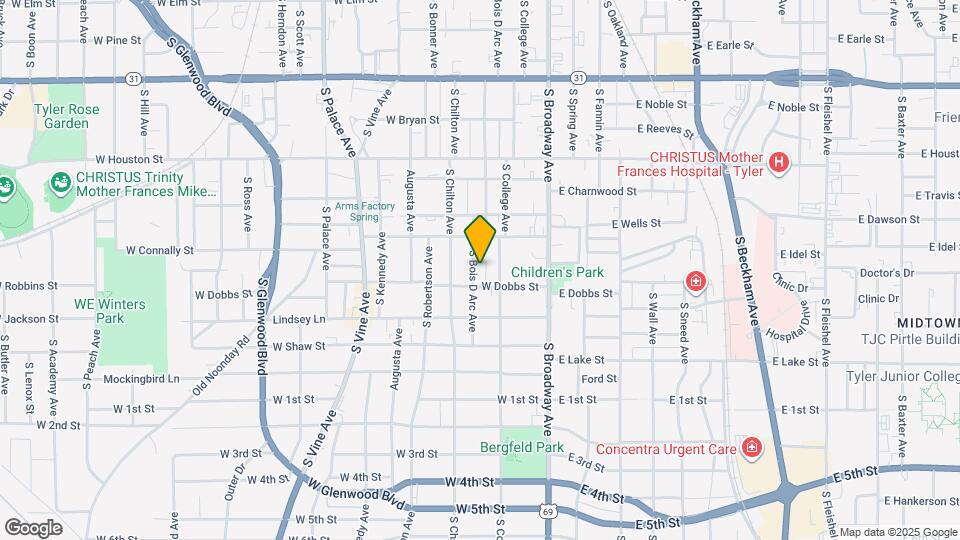 832 S Bois D Arc Ave Map and Location Details