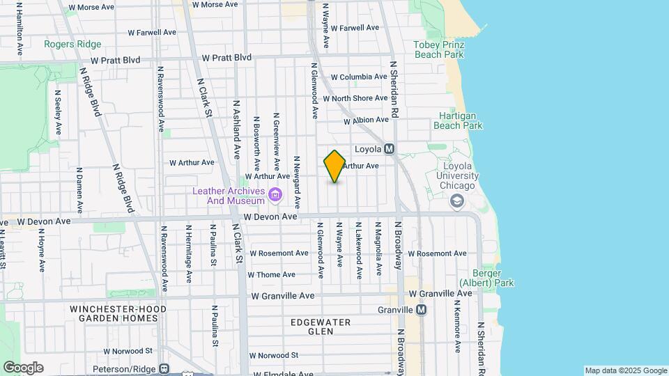 6446 N Wayne Ave, Unit 2 Map and Location Details