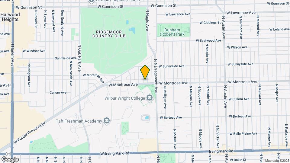 6440 W Montrose Ave Map and Location Details