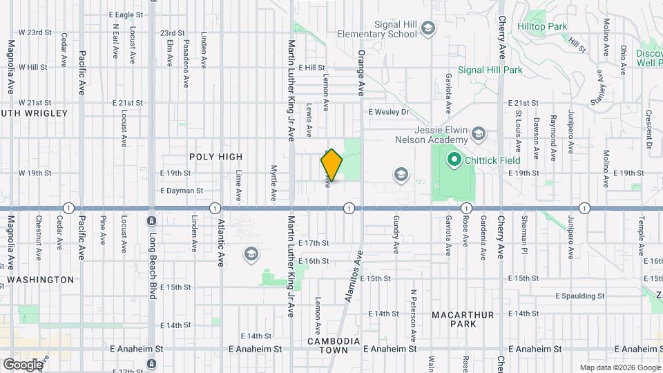 1872 Lemon Ave, Unit A Map and Location Details