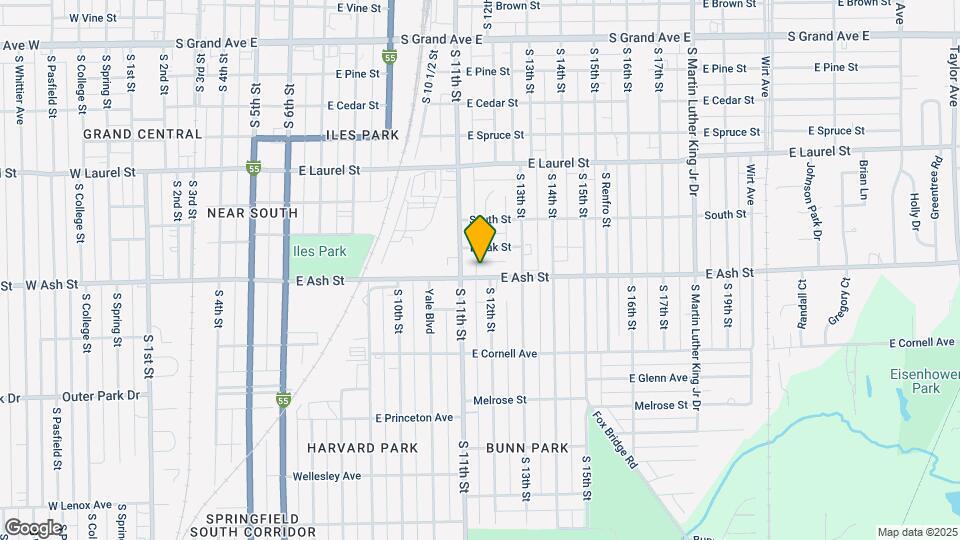 1121 E Ash St Map and Location Details