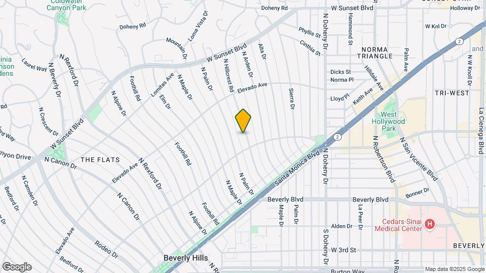 607 N Hillcrest Rd Map and Location Details