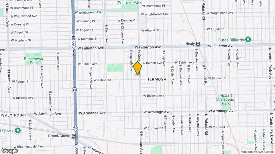 2206 N Kostner Ave Map and Location Details