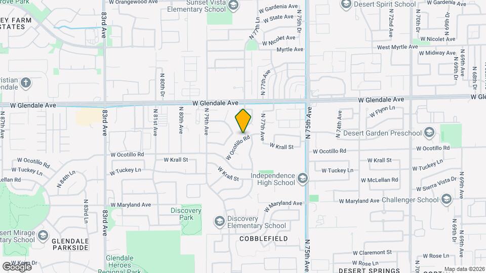 7732 W Ocotillo Rd Map and Location Details