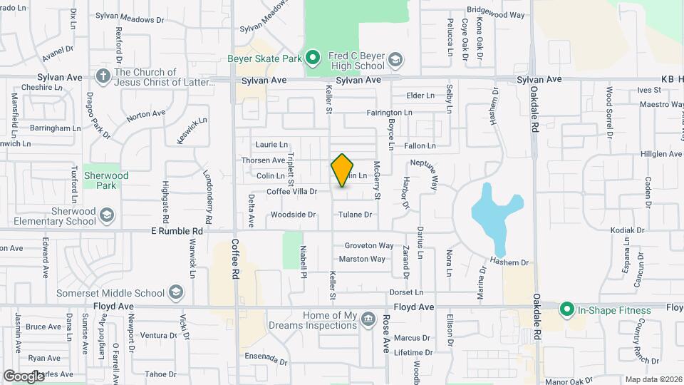 3105 Rozanna Ct Map and Location Details