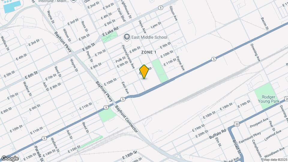 1109 Pennsylvania Ave Map and Location Details