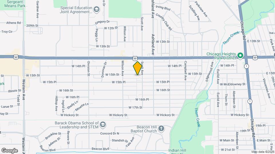 380 W 15th St Map and Location Details