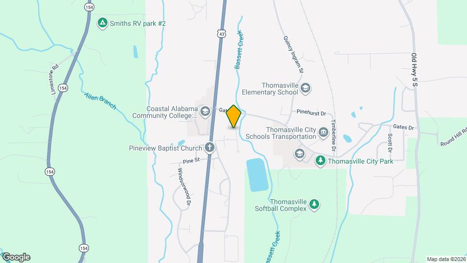 Thomasville Retirement Center Map and Location Details