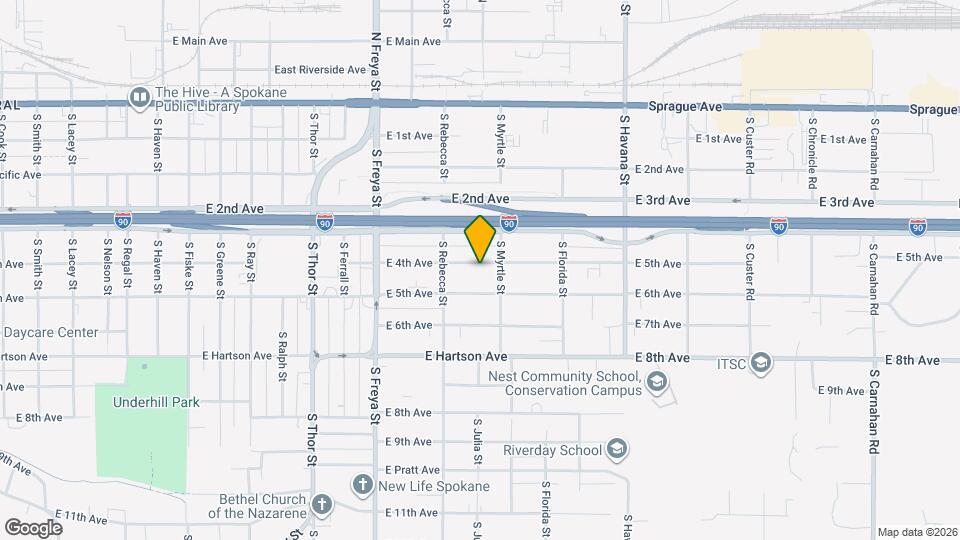 3908 E 4th Ave Map and Location Details