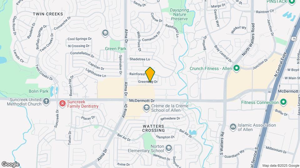 1211 Greenway Dr Map and Location Details