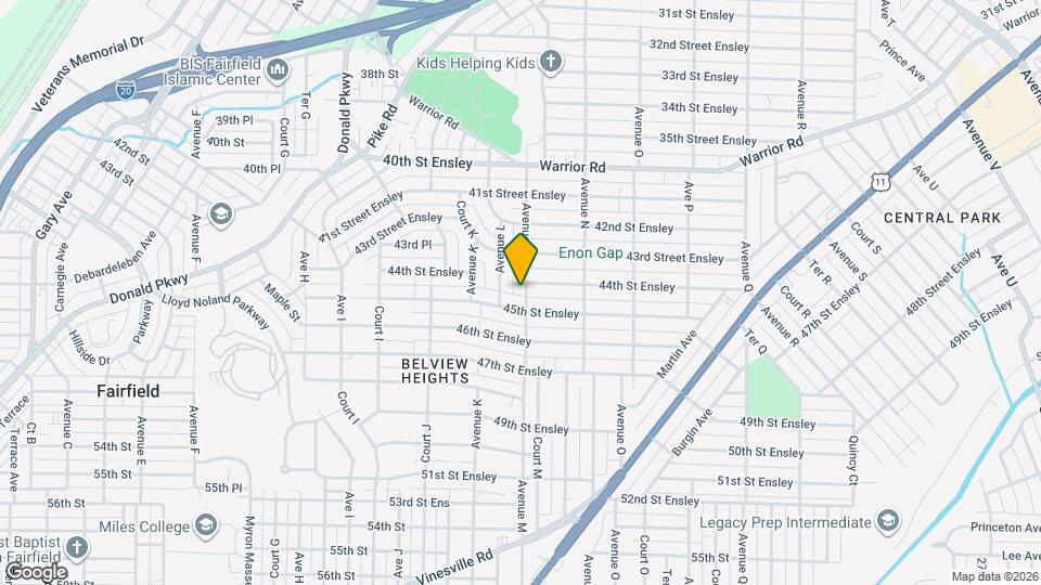 4404 Avenue M Map and Location Details