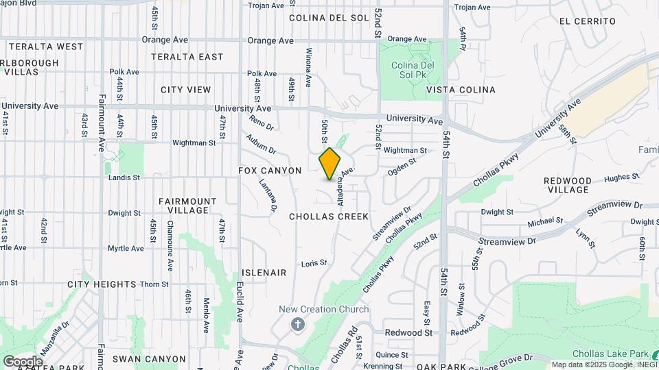 3670 Altadena Ave Map and Location Details