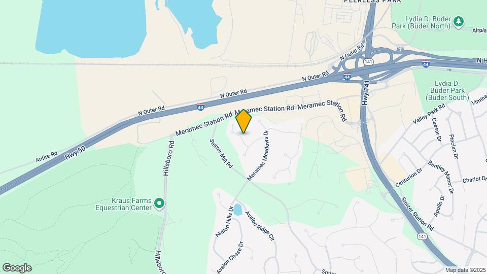 2114 Meramec Ridge Ct Map and Location Details