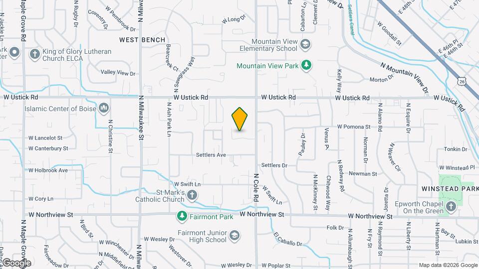 7502 W Tottenham Ln Map and Location Details