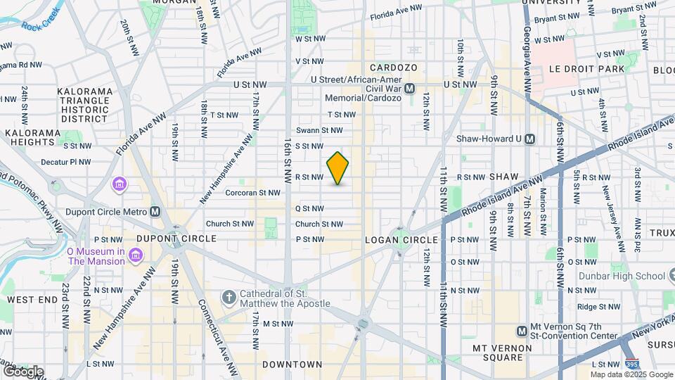 1435 Corcoran St NW Map and Location Details