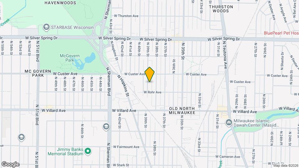 5330 N 39th St Map and Location Details