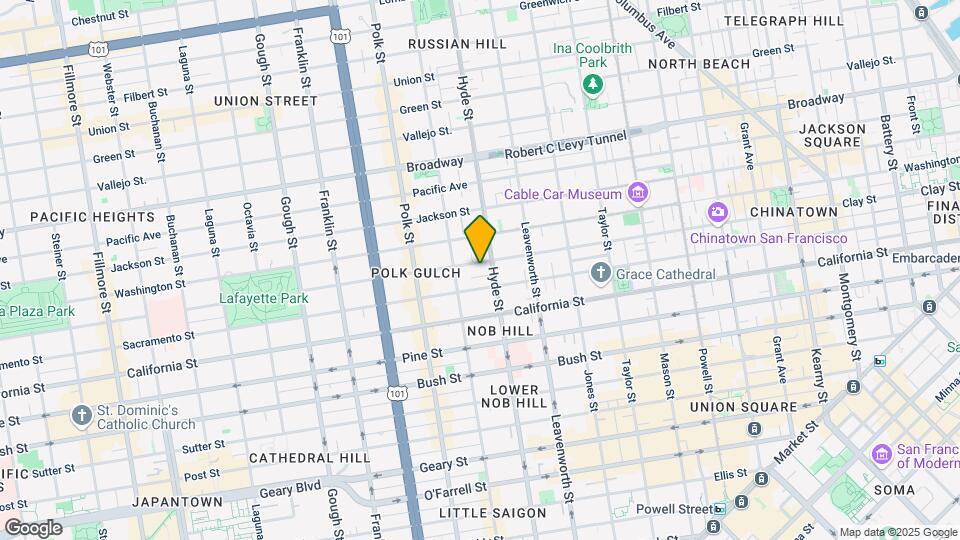 1535 Clay St Map and Location Details