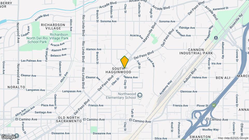 2824 Del Paso Blvd Map and Location Details