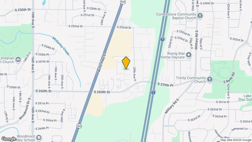 2701 S 257th Pl Map and Location Details