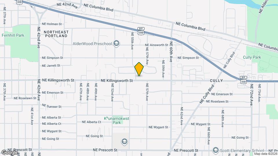5575 NE Killingsworth St Map and Location Details