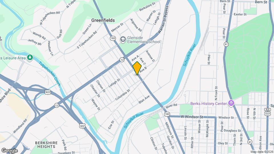 1214 Schuylkill Ave Map and Location Details