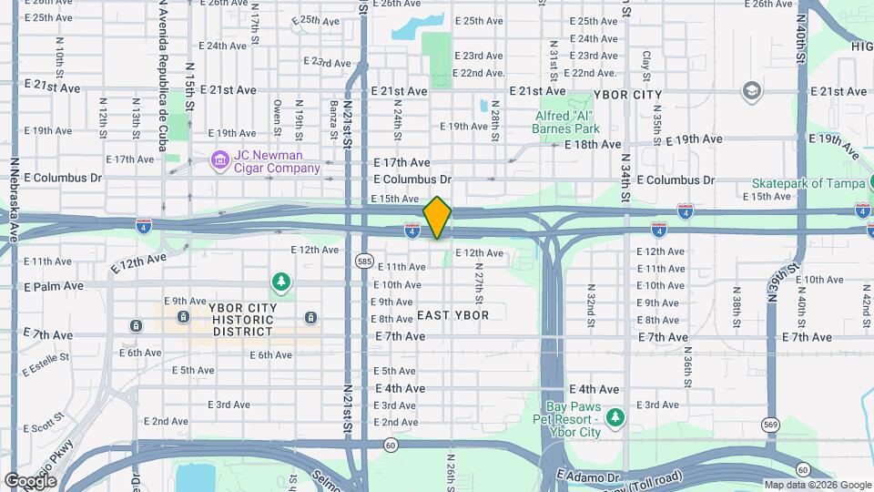 2506 E 12th Ave Map and Location Details