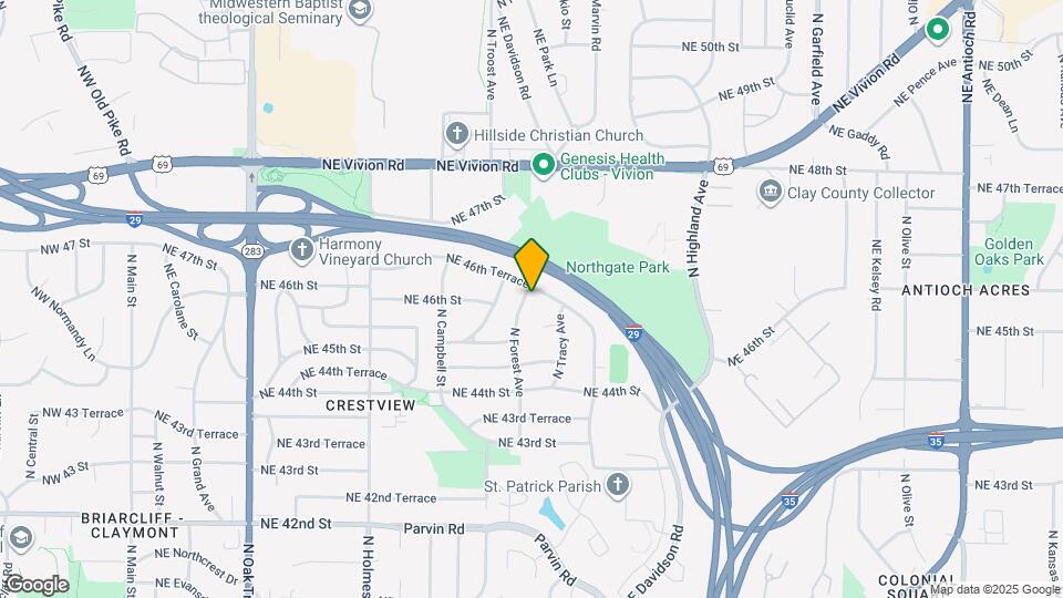 4609 N Forest Ave Map and Location Details