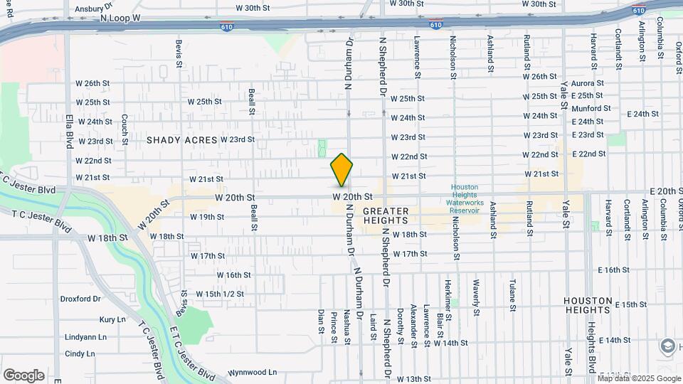 809 W 20th St Map and Location Details